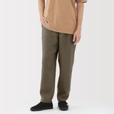 紳士　リネン洗いざらしテーパードパンツ（ＡＳＥＡＮ）