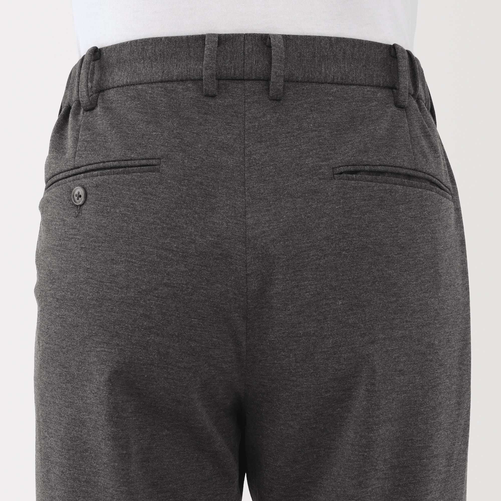 紳士　ストレッチジャージーノータックパンツ