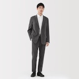 紳士　ストレッチジャージーノータックパンツ