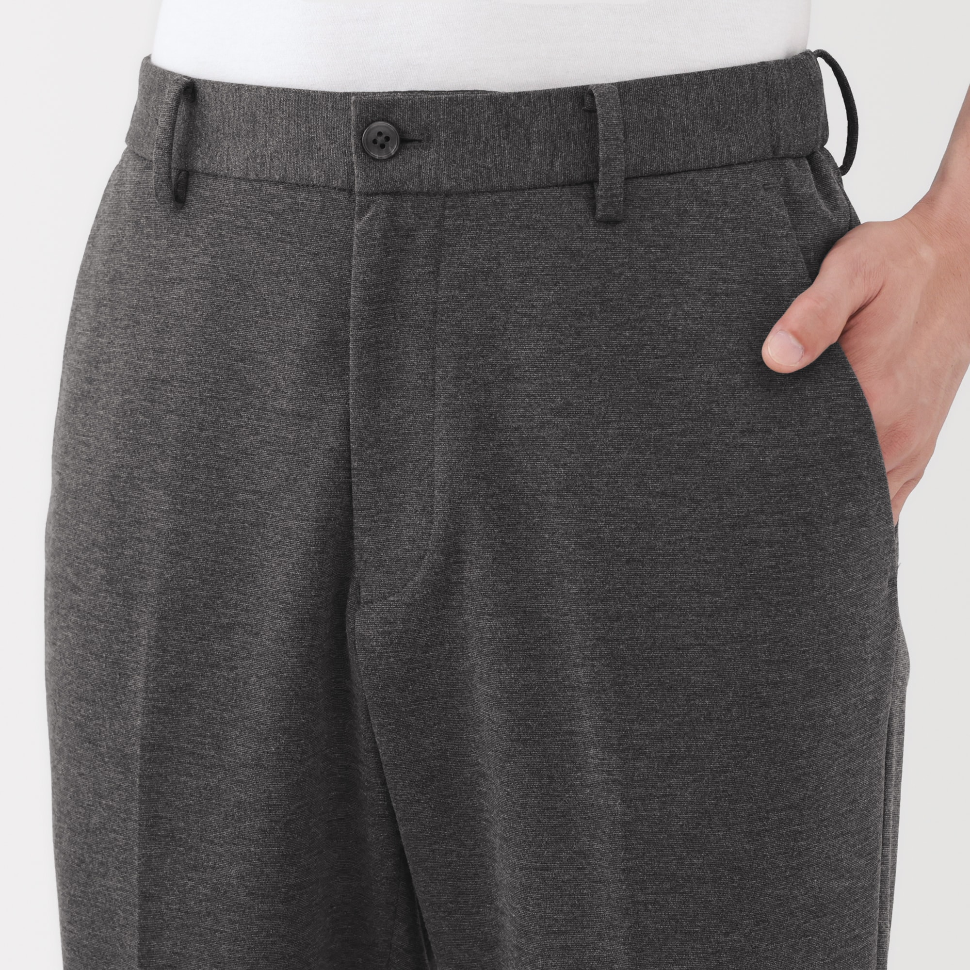 紳士 ストレッチジャージーノータックパンツ | 無印良品