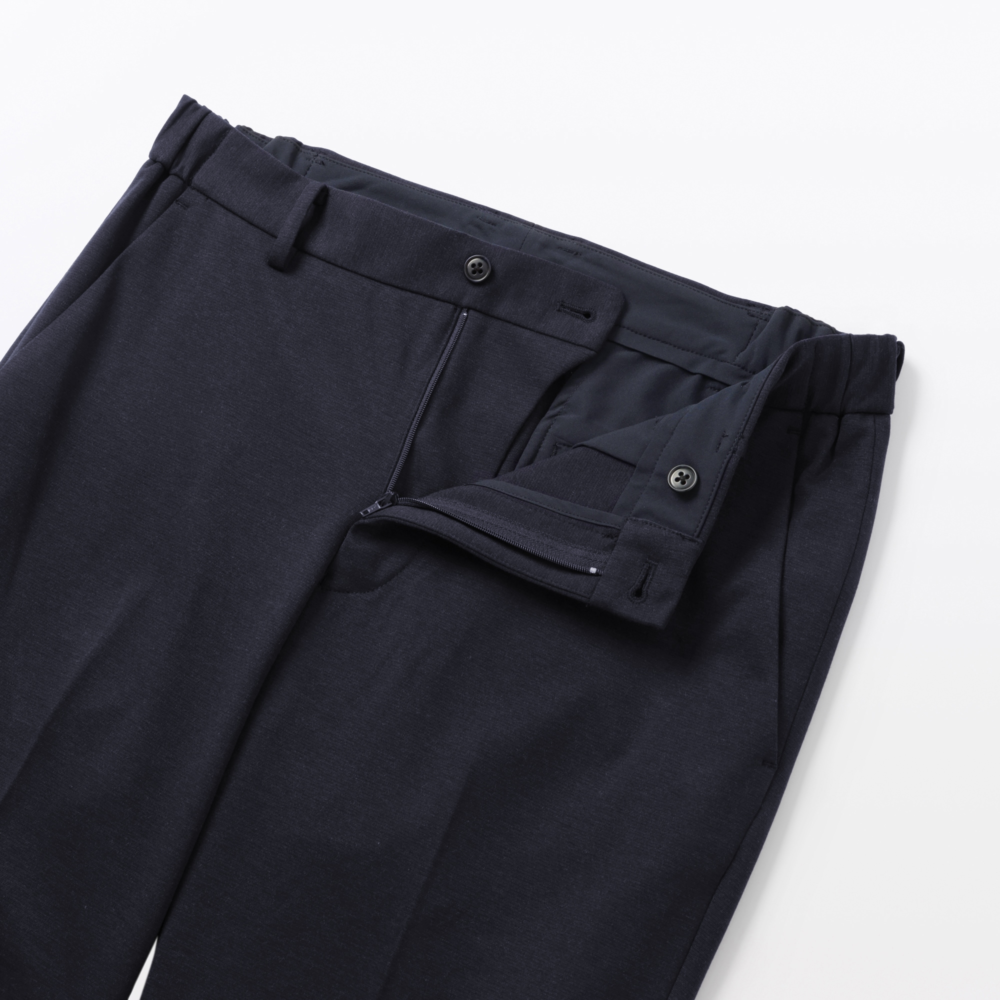 紳士　ストレッチジャージーノータックパンツ