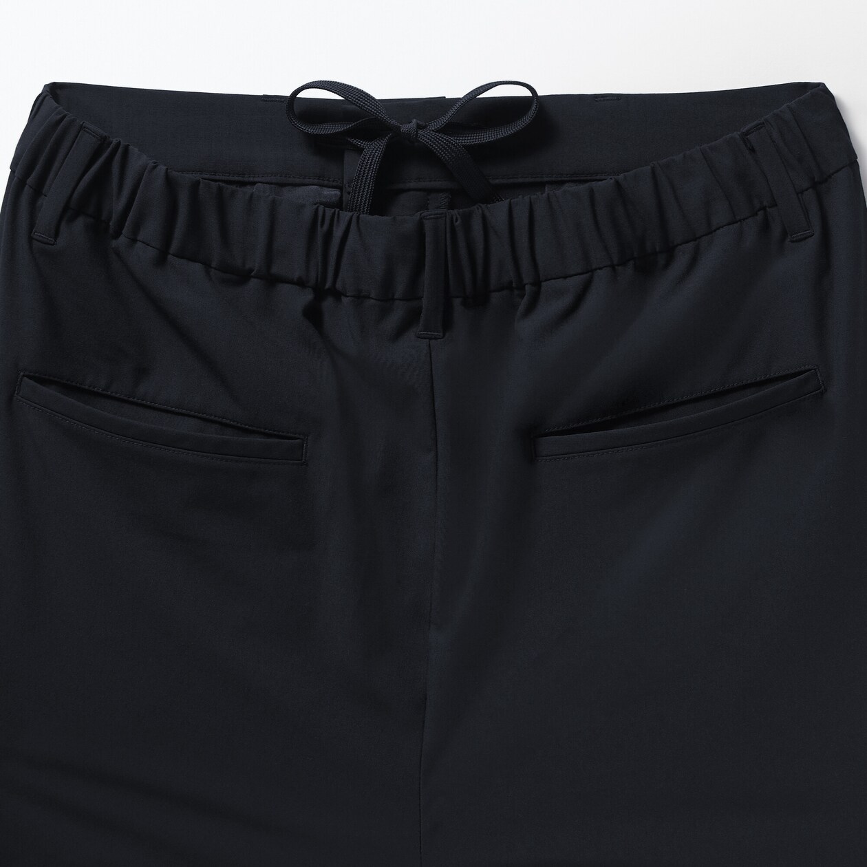紳士　乾きやすいイージータックワイドパンツ