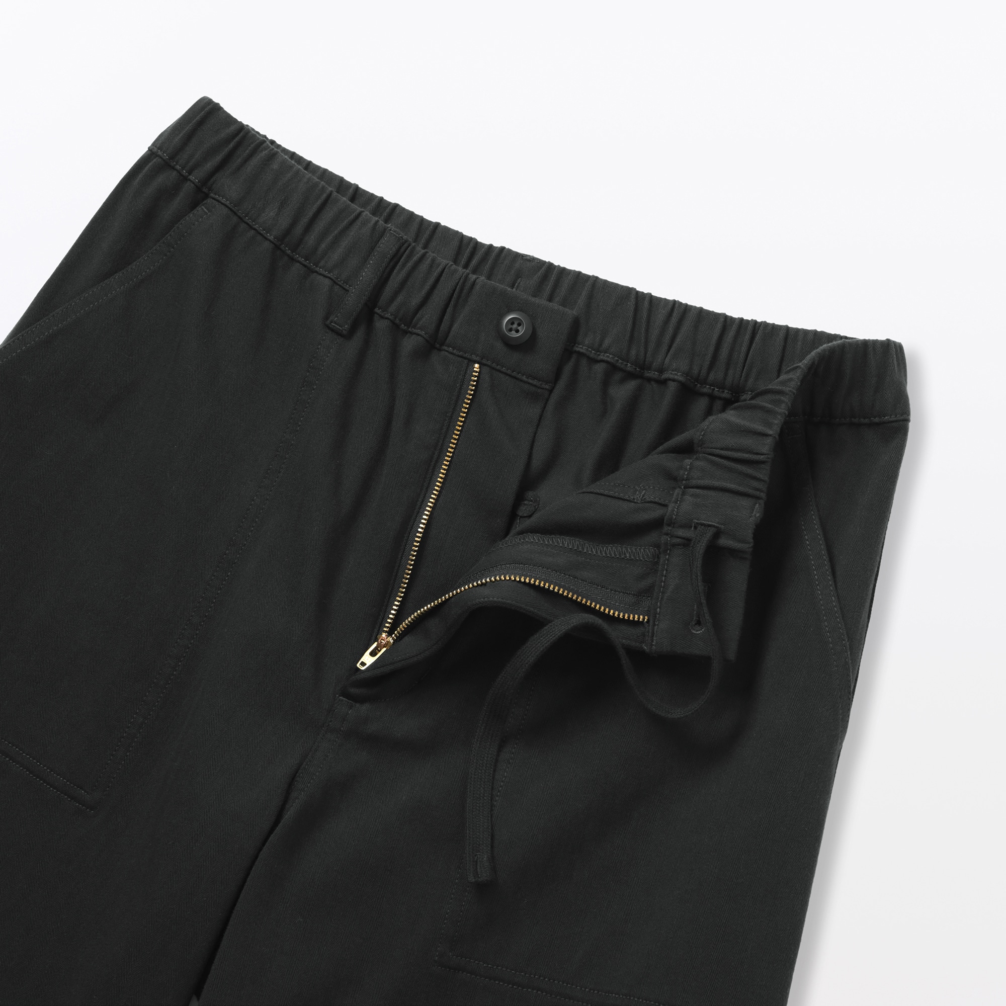 紳士　縦横ストレッチヘリンボーンベイカーパンツ