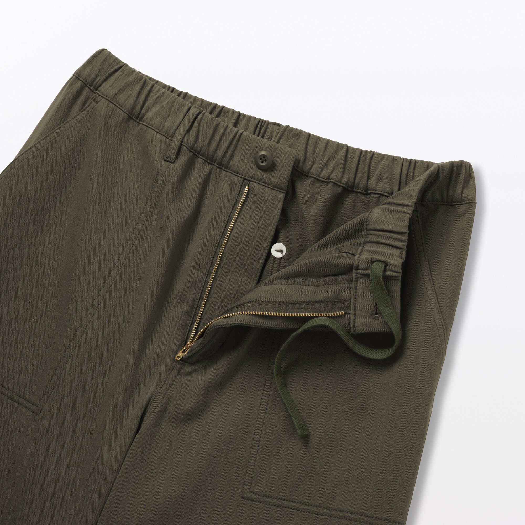 紳士　縦横ストレッチヘリンボーンベイカーパンツ