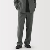 紳士　縦横ストレッチ起毛ヘリンボーンパンツ