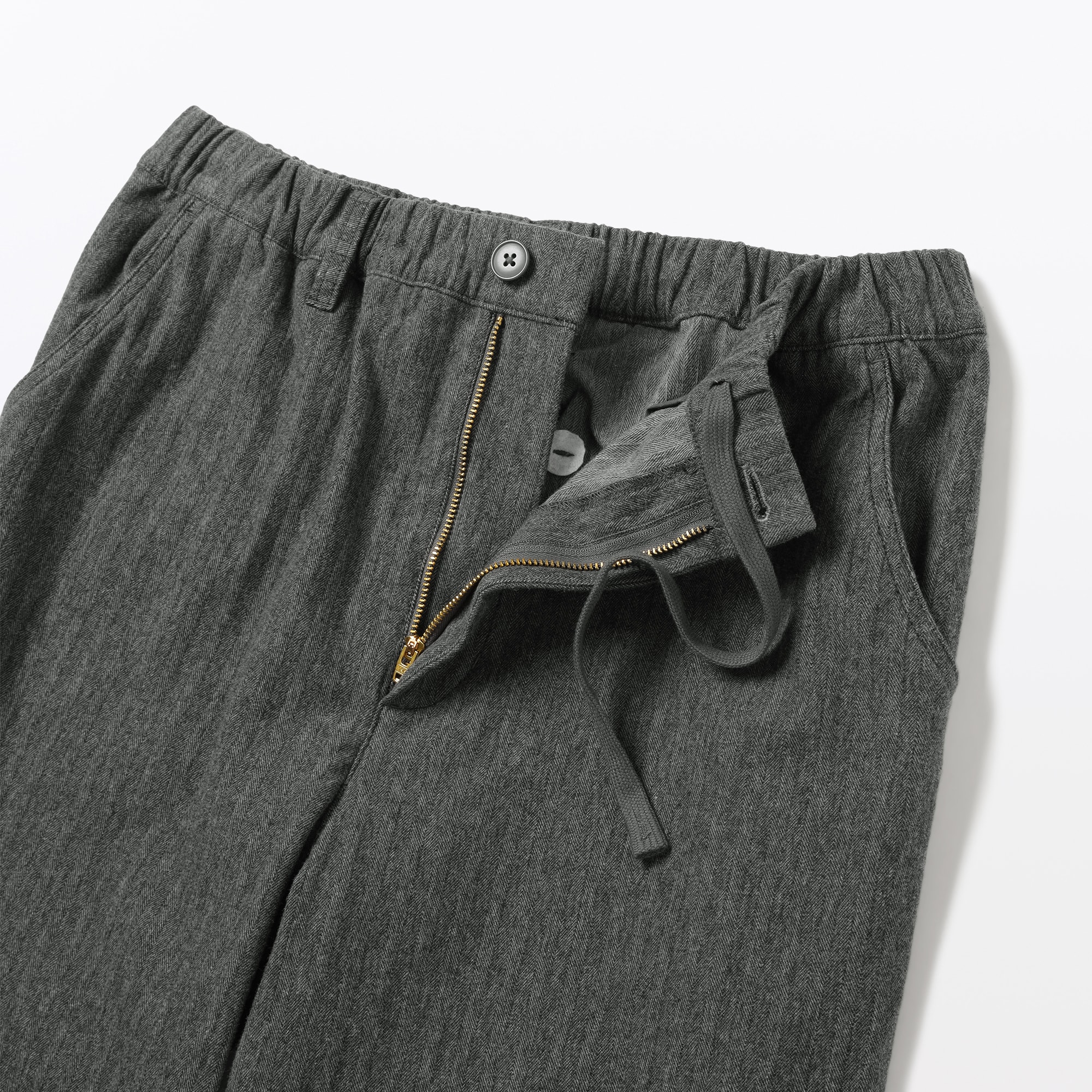 紳士　縦横ストレッチ起毛ヘリンボーンパンツ