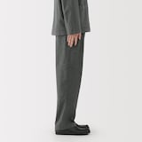 紳士　縦横ストレッチ起毛ヘリンボーンパンツ