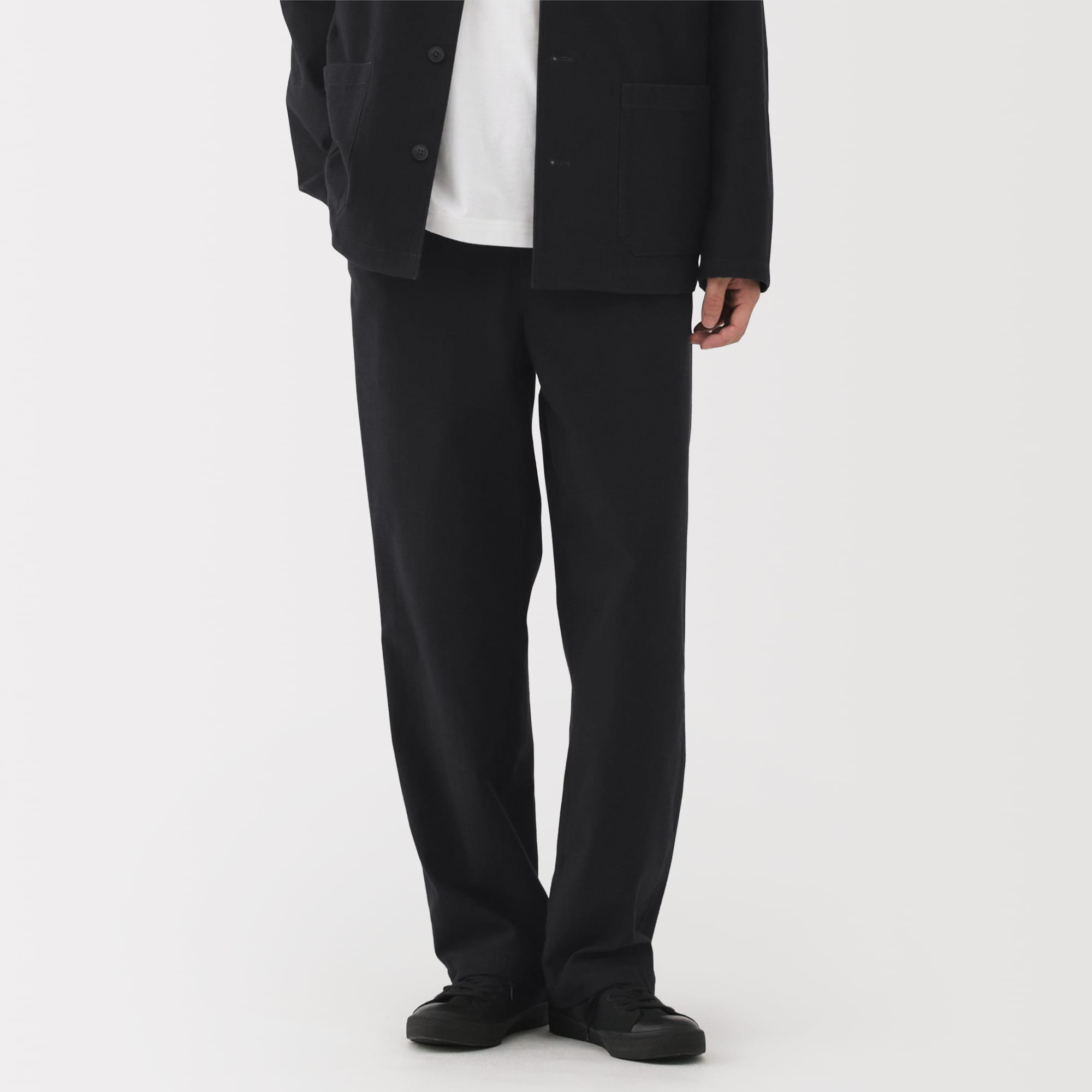 紳士 縦横ストレッチ起毛ヘリンボーンパンツ | 無印良品