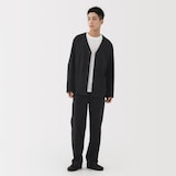 紳士　縦横ストレッチ起毛ヘリンボーンパンツ