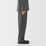 紳士　縦横ストレッチ起毛ヘリンボーンパンツ