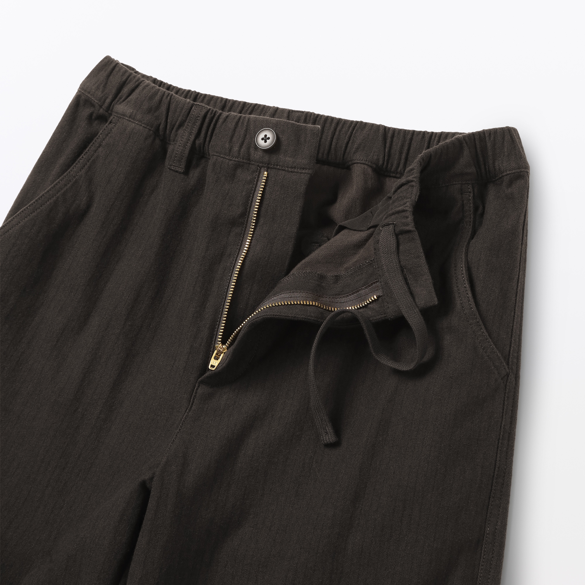 紳士　縦横ストレッチ起毛ヘリンボーンパンツ