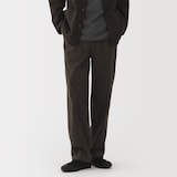 紳士　縦横ストレッチ起毛ヘリンボーンパンツ