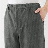 紳士　縦横ストレッチ起毛ヘリンボーンパンツ