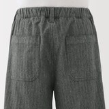 紳士　縦横ストレッチ起毛ヘリンボーンパンツ