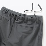紳士　防風裏起毛ストレッチテーパードパンツ
