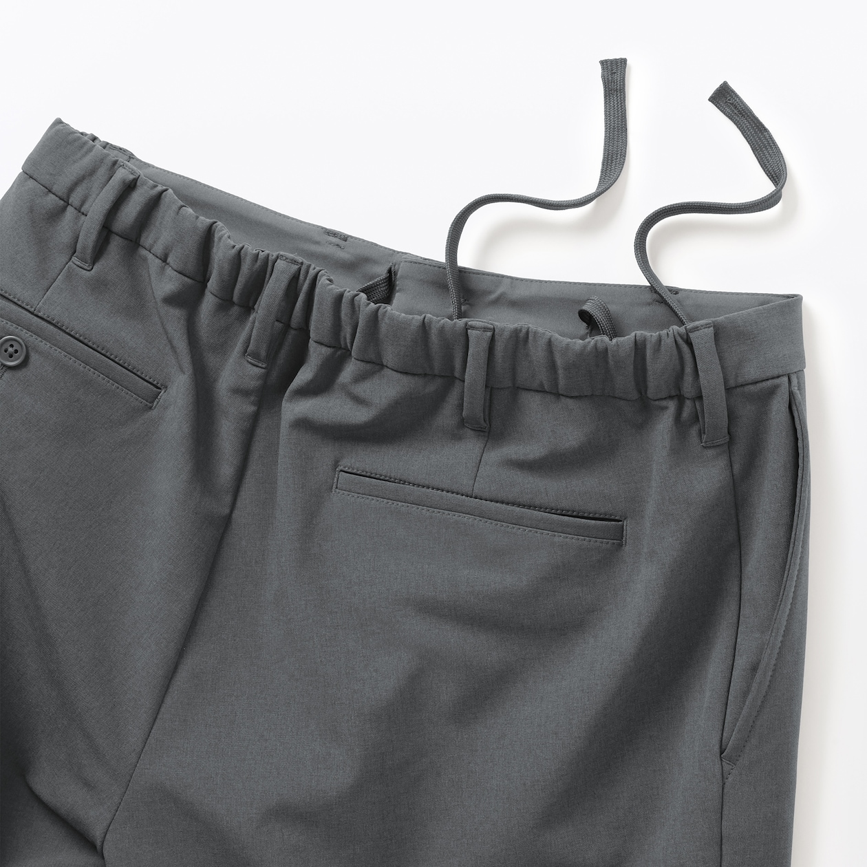 紳士　防風裏起毛ストレッチテーパードパンツ