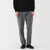 紳士　防風裏起毛ストレッチテーパードパンツ