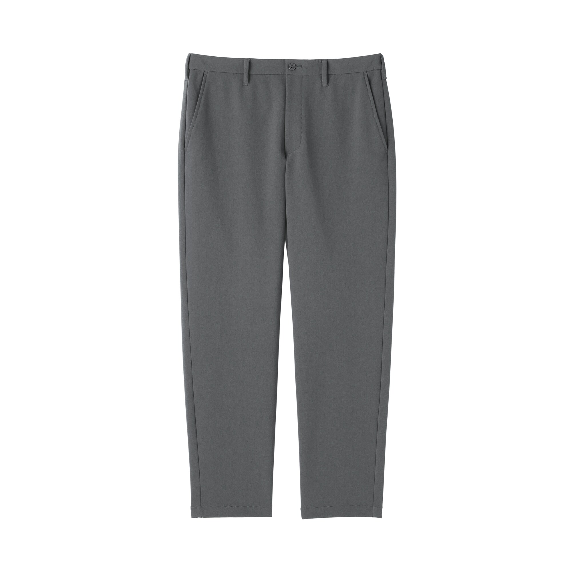 紳士　防風裏起毛ストレッチテーパードパンツ