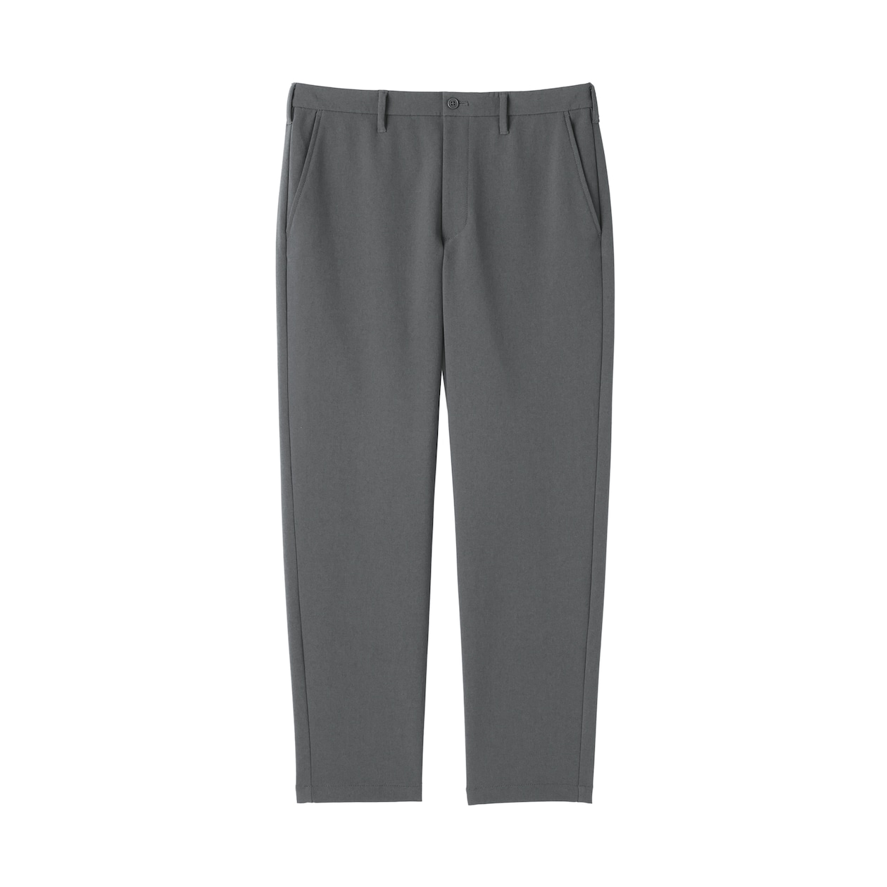 紳士　防風裏起毛ストレッチテーパードパンツ