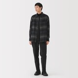 紳士　防風裏起毛ストレッチテーパードパンツ