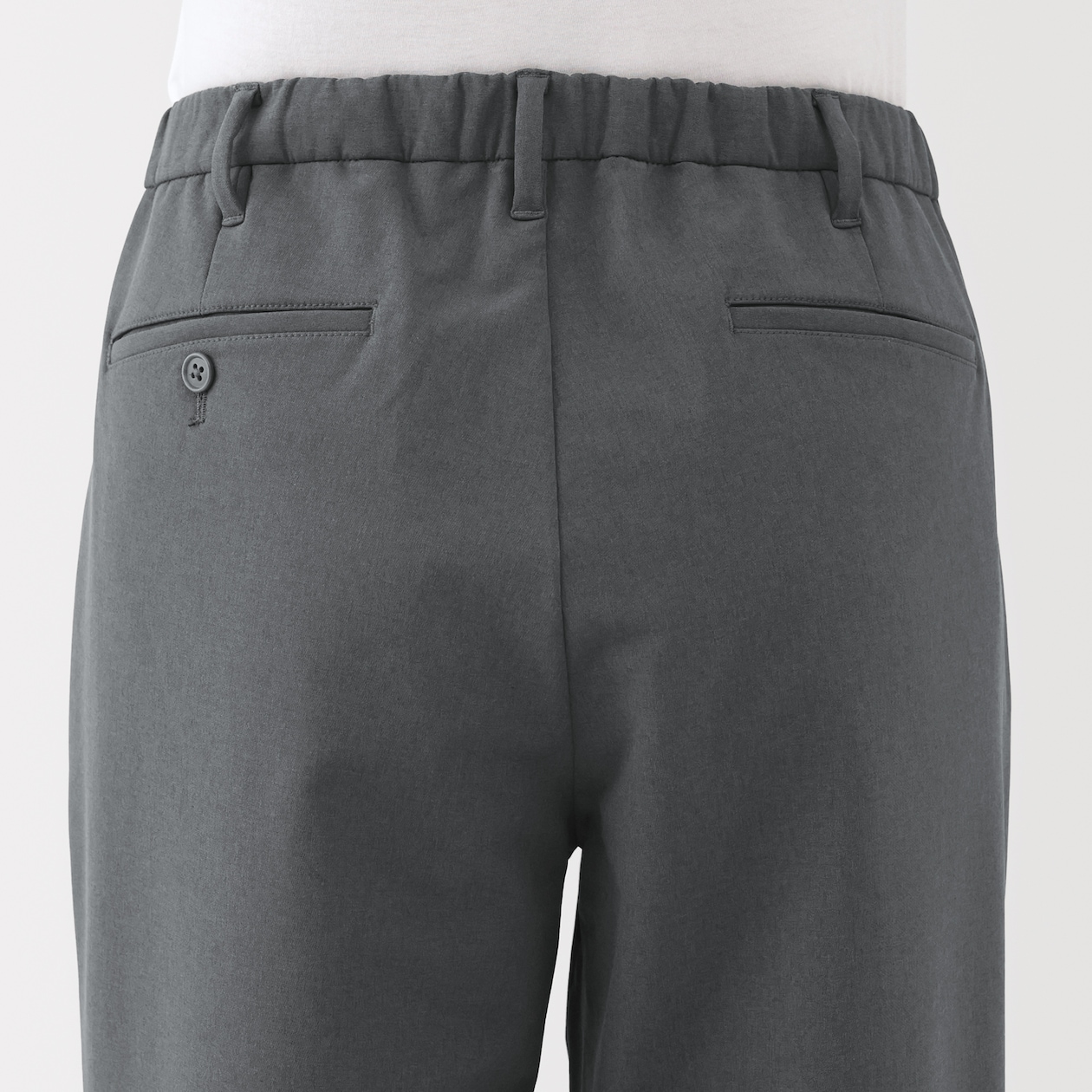 紳士　防風裏起毛ストレッチテーパードパンツ