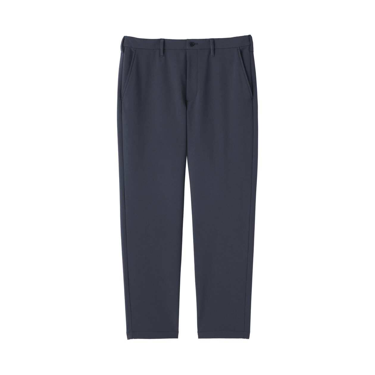 紳士　防風裏起毛ストレッチテーパードパンツ