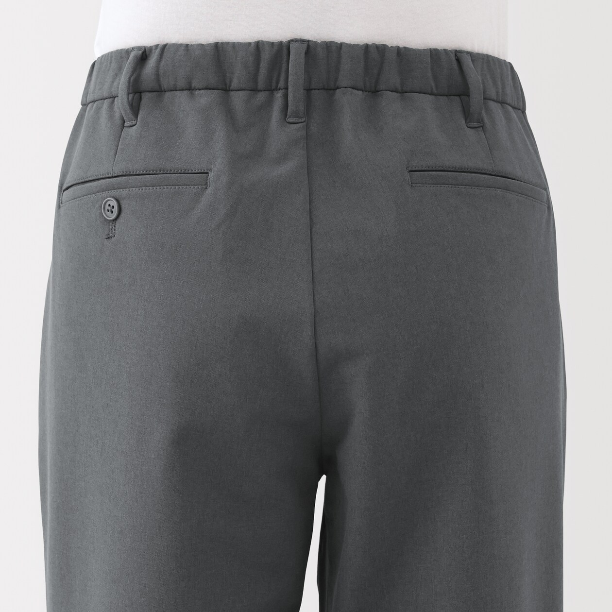 紳士　防風裏起毛ストレッチテーパードパンツ