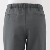 紳士　防風裏起毛ストレッチテーパードパンツ