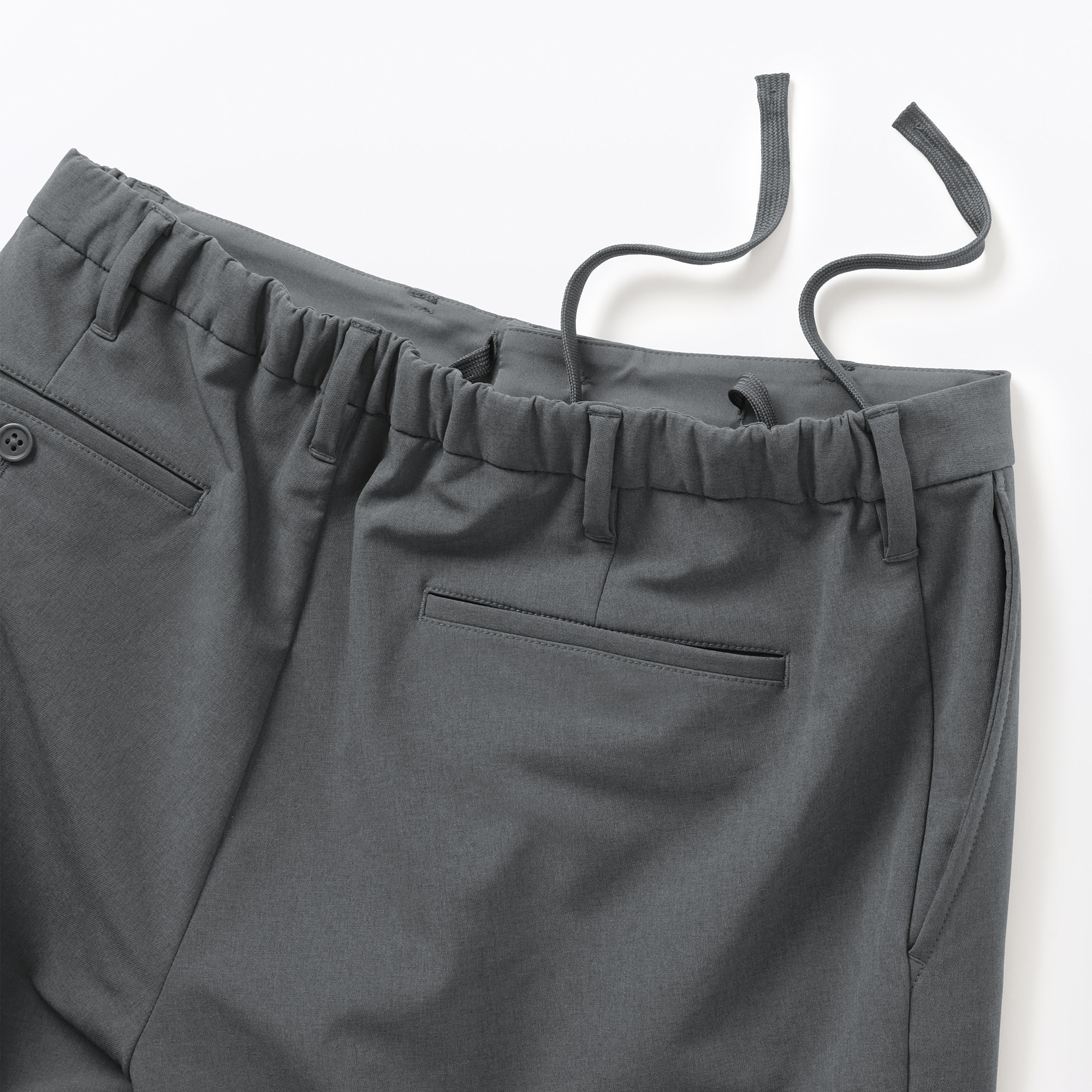 紳士　防風裏起毛ストレッチテーパードパンツ