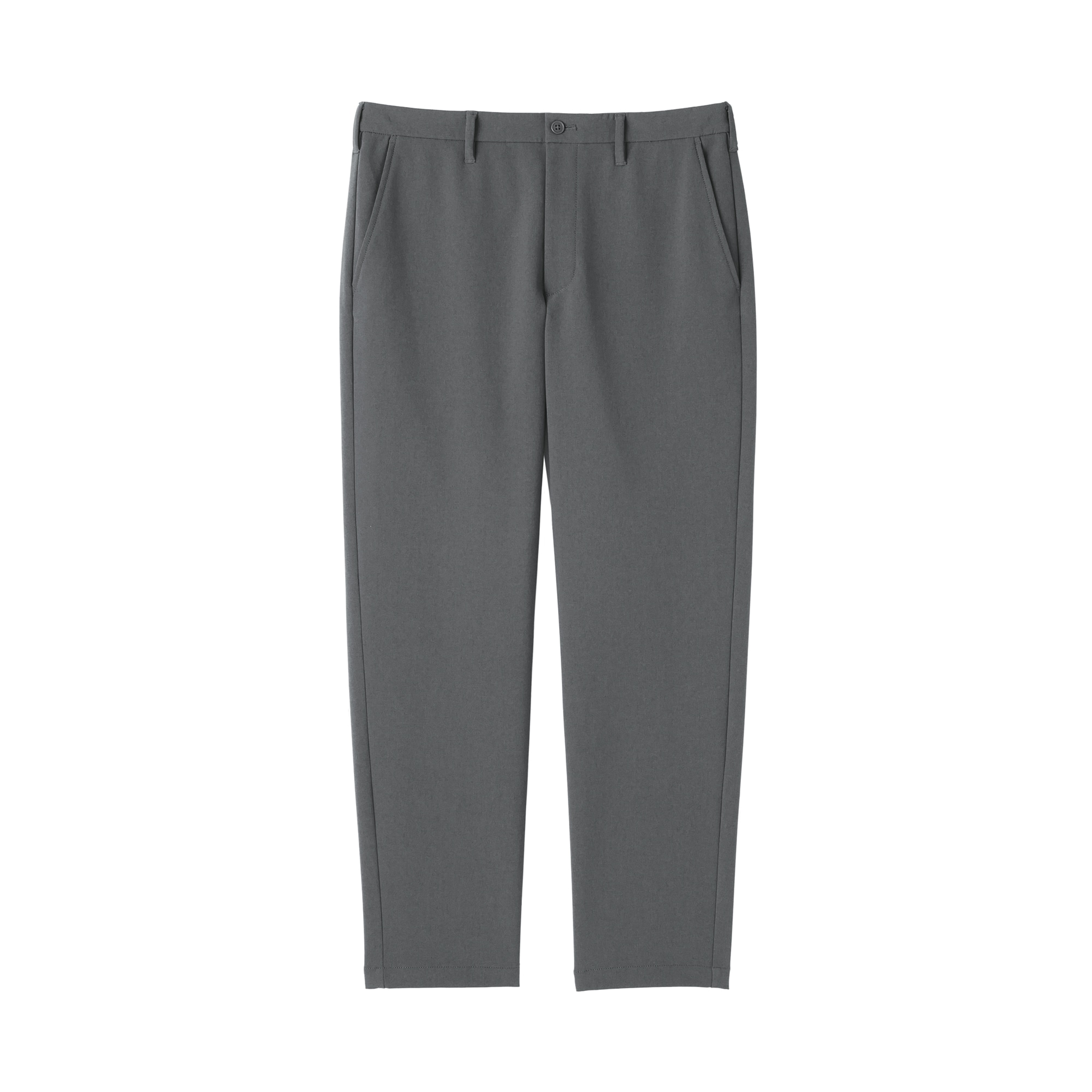 紳士　防風裏起毛ストレッチテーパードパンツ