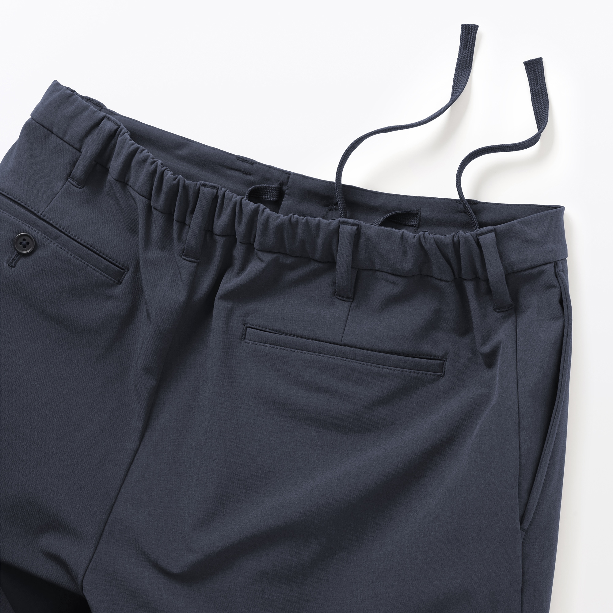 紳士　防風裏起毛ストレッチテーパードパンツ