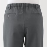 紳士　防風裏起毛ストレッチテーパードパンツ