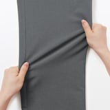 紳士　防風裏起毛ストレッチテーパードパンツ