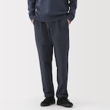紳士　防風裏起毛ストレッチテーパードパンツ