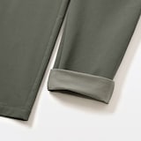 紳士　防風裏起毛ストレッチテーパードパンツ