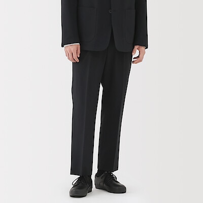 紳士　撥水ストレッチワンタックパンツ