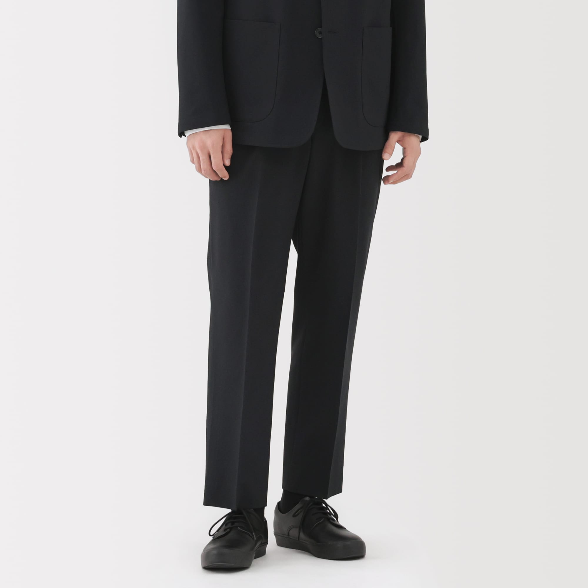 紳士 撥水ストレッチワンタックパンツ | 無印良品