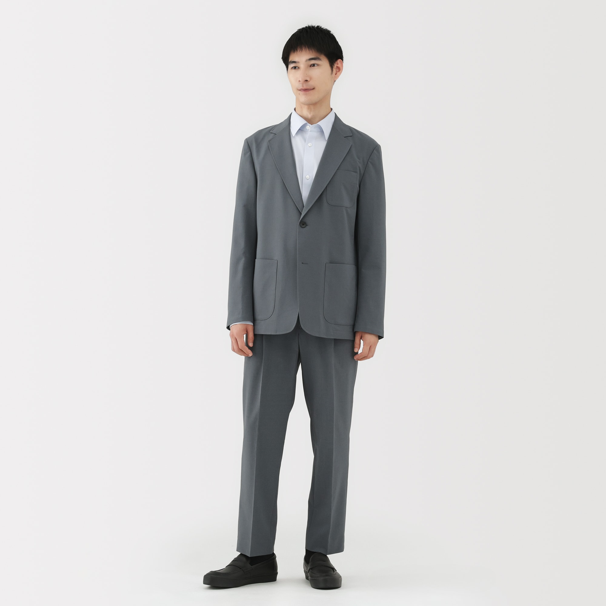 紳士 撥水ストレッチワンタックパンツ | 無印良品