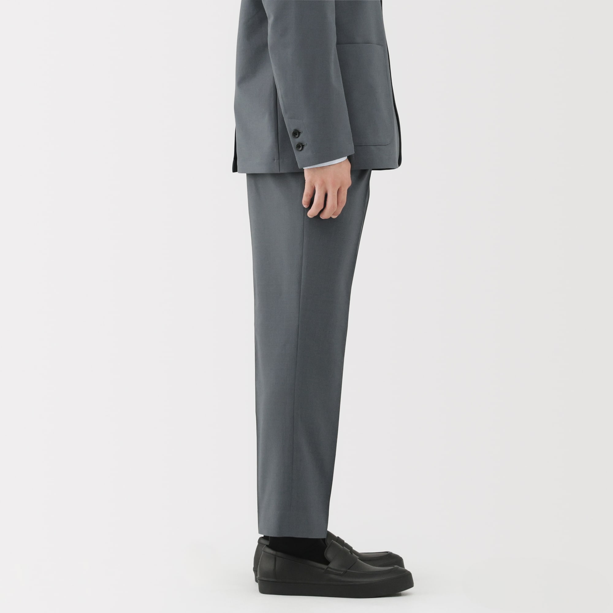 紳士 撥水ストレッチワンタックパンツ | 無印良品