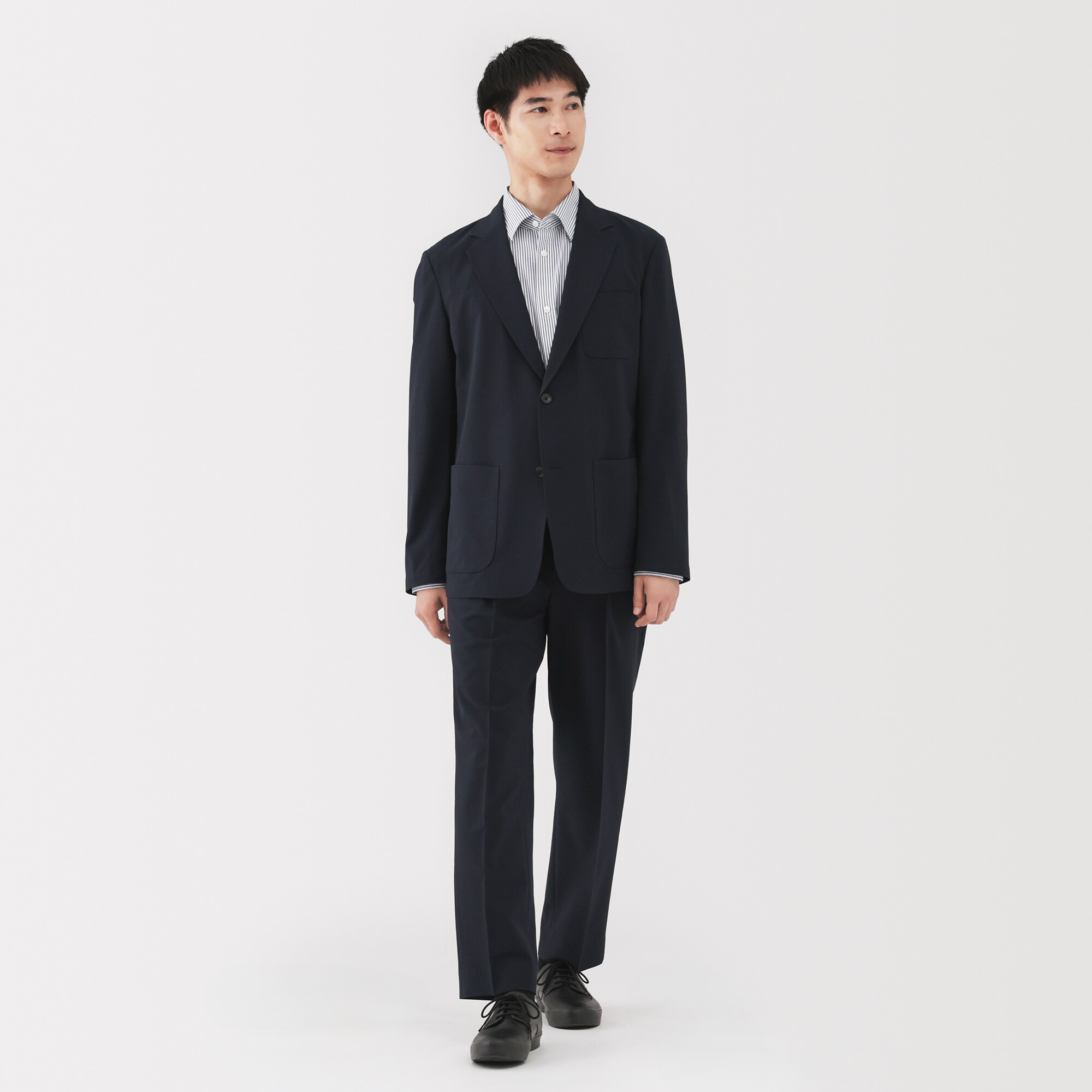 紳士　撥水ストレッチワンタックパンツ