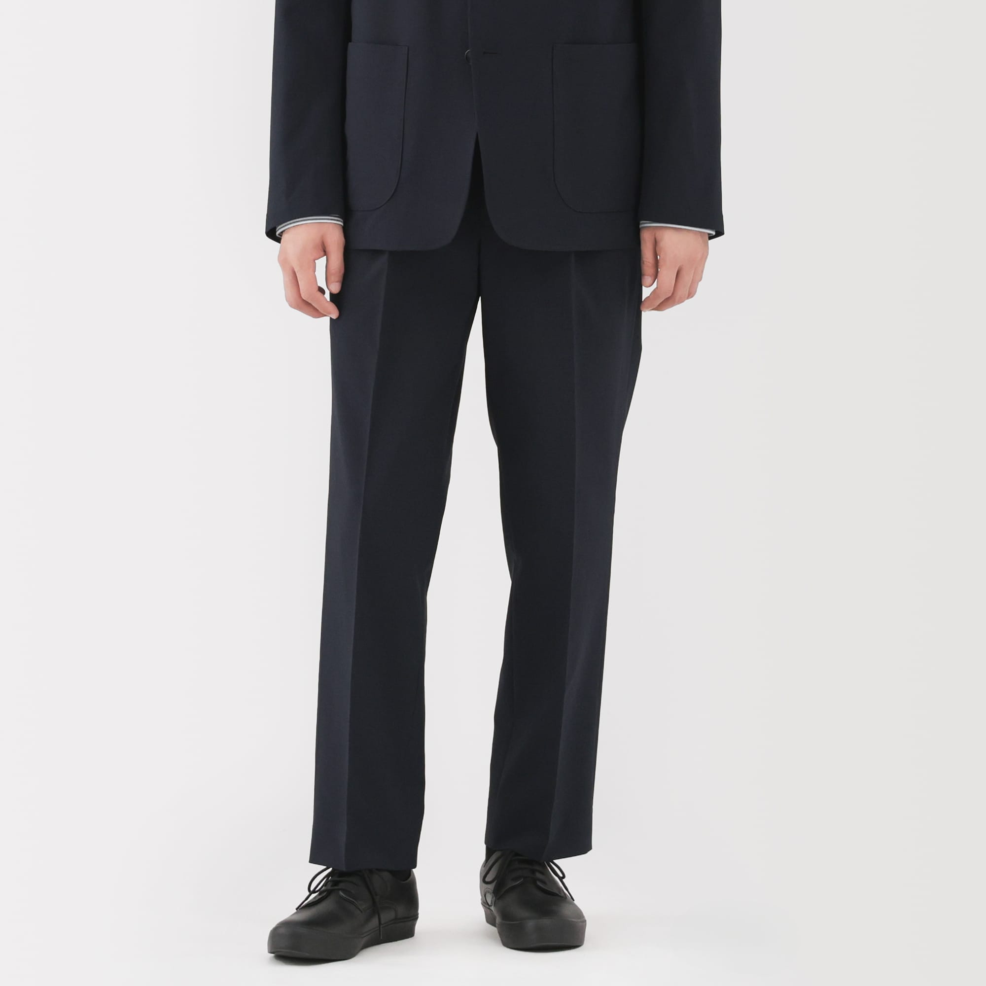 muji labo カシミヤ混タックパンツ 未使用品 muji labo カシミヤ混タックパンツ - メルカリ