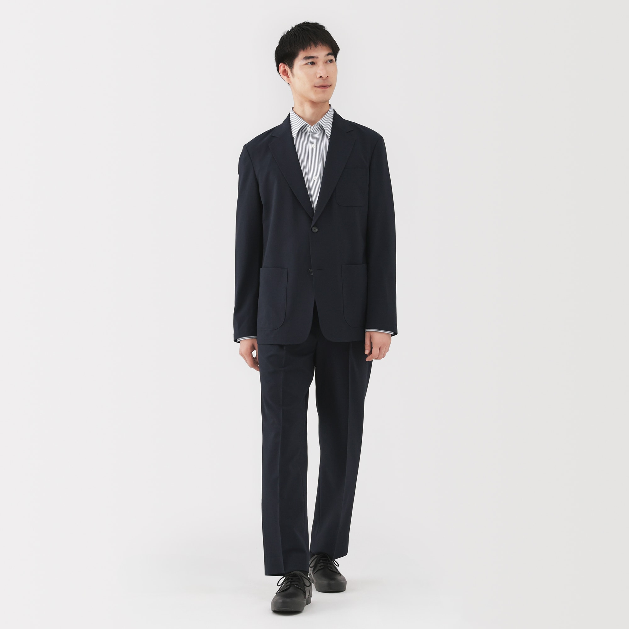 紳士　撥水ストレッチワンタックパンツ