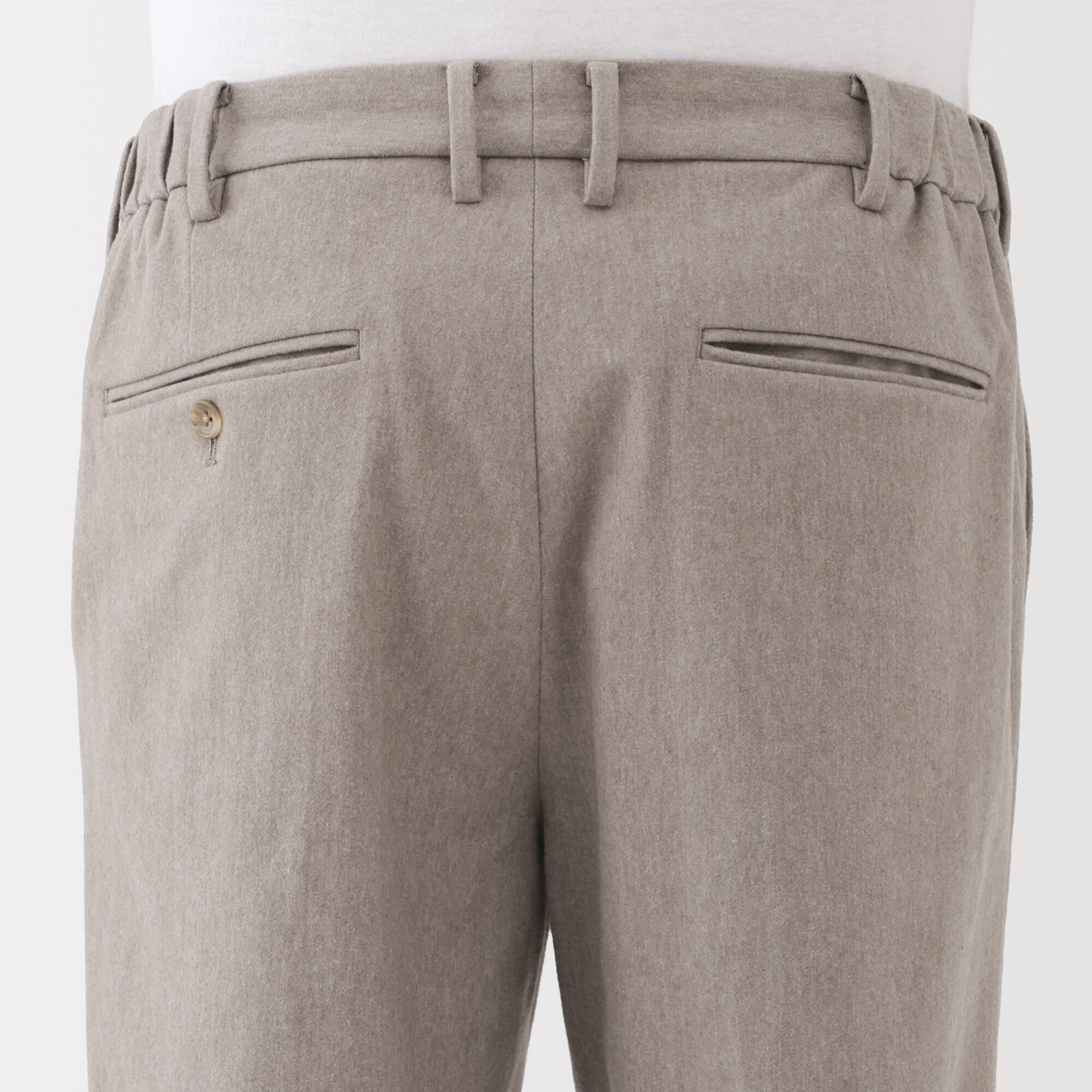 紳士 起毛ストレッチノータックパンツ | 無印良品