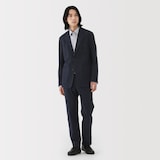 紳士　起毛ストレッチノータックパンツ