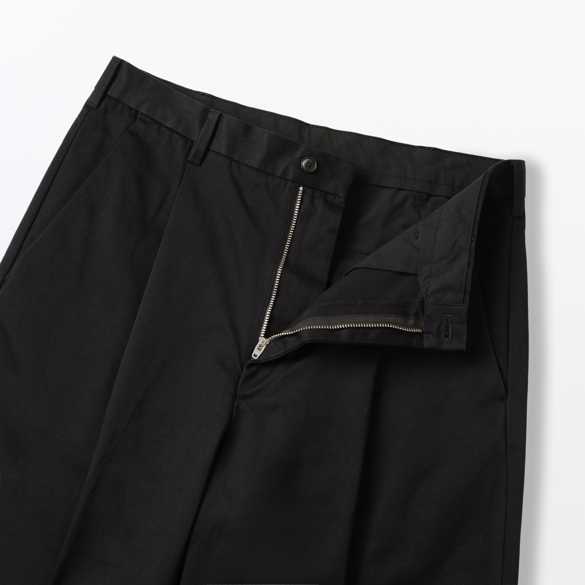 紳士　チノタックワイドパンツ