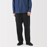 紳士　チノタックワイドパンツ