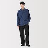 紳士　チノタックワイドパンツ