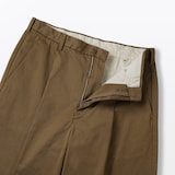 紳士　チノタックワイドパンツ