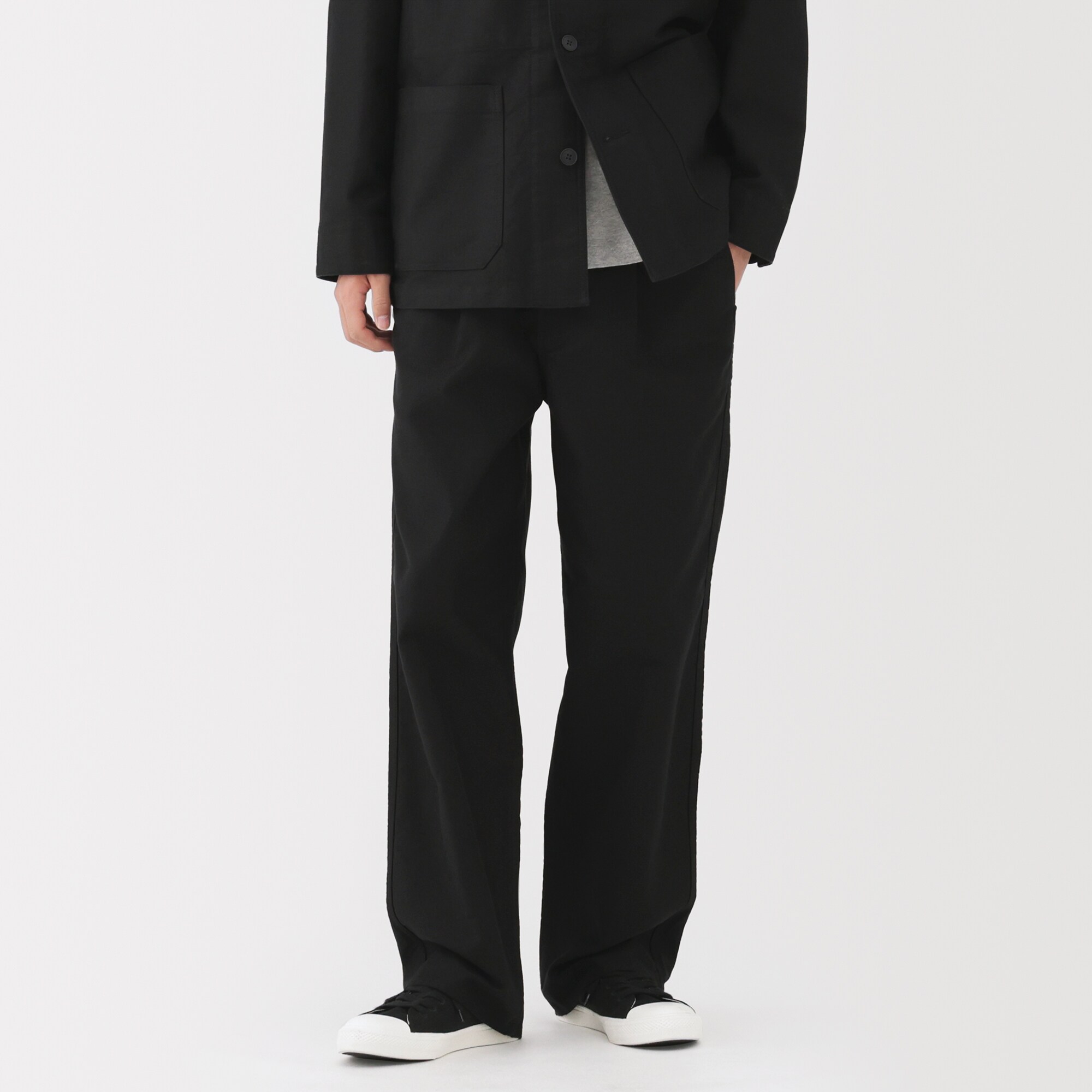 紳士　木の実から作ったカポック混モールスキンワークパンツ