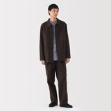 紳士　木の実から作ったカポック混モールスキンワークパンツ